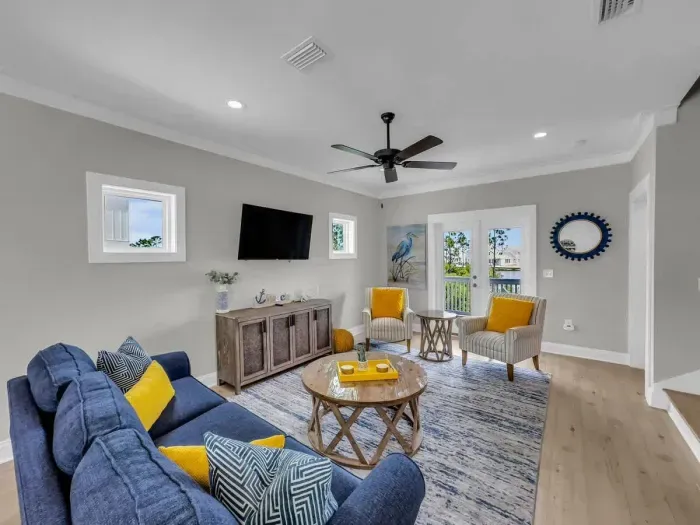 Living room with ample seating
