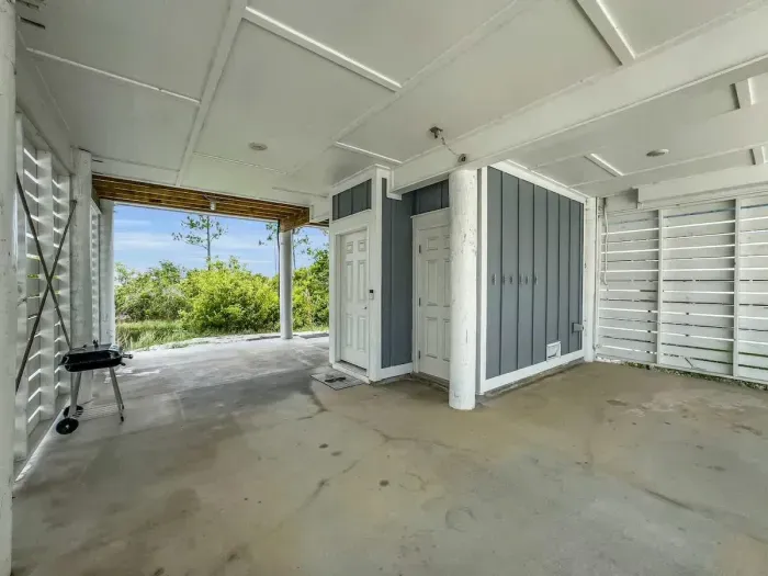 Coast Blue with parking for 4 vehicles