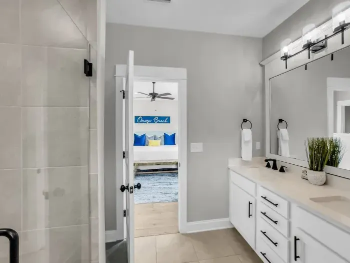 Ensuite bathroom off primary bedroom