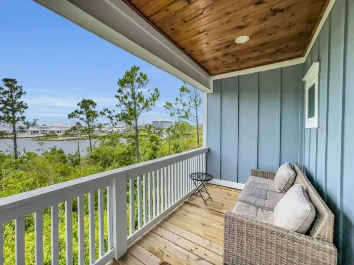 Balcony off living room