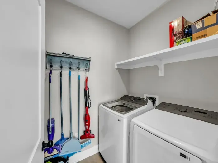 Laundry room directly off the kitchen