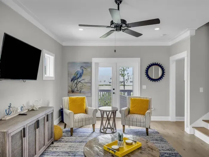 Living room with balcony access