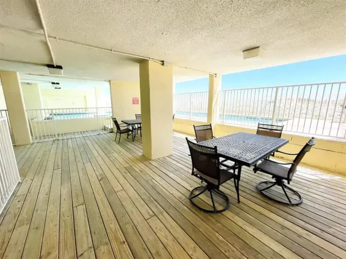 Northside Pool seating area