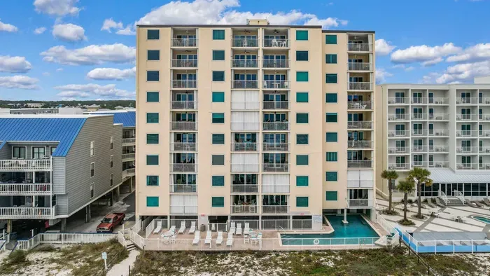 View of complex from the Gulf