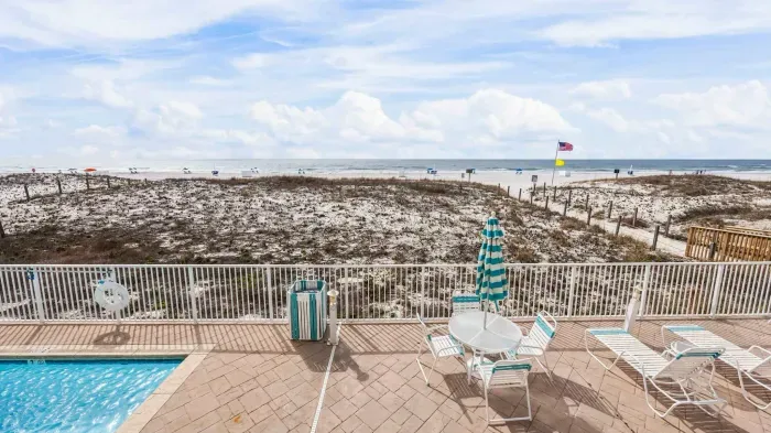 View from private balcony