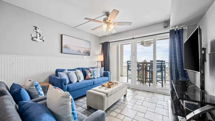 Living room with access to balcony