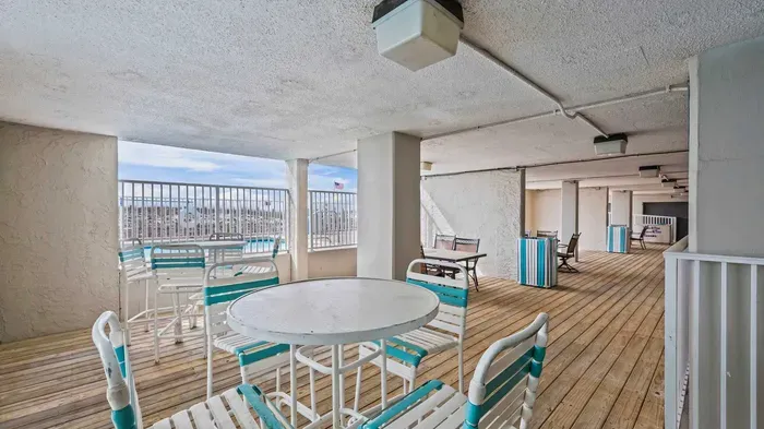 Covered outdoor seating