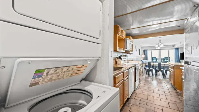 In unit washer and dryer