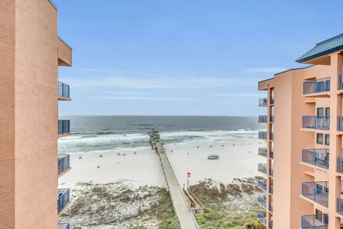 Beautiful view of the Gulf from balcony