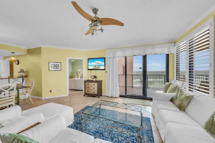 Living room with balcony access