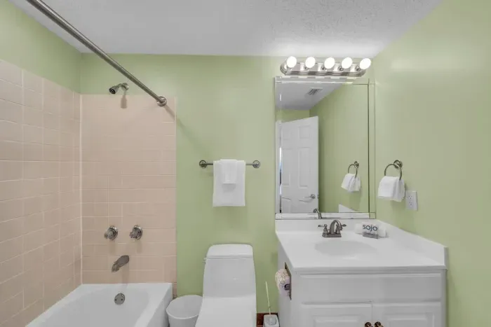 Attached guest bathroom