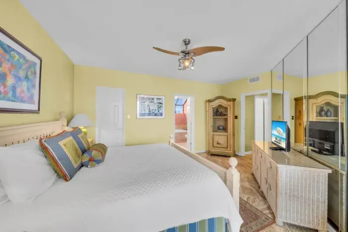 Primary bedroom with ensuite bathroom