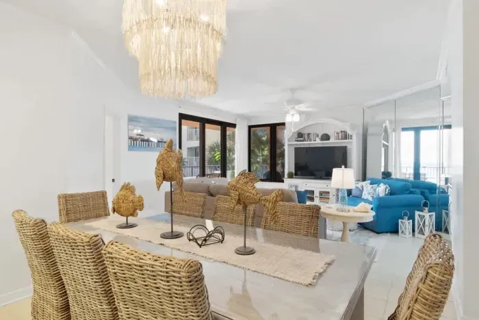 Dining Room Table & Living Room