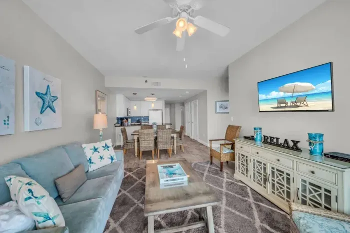 Living room with sofa sleeper