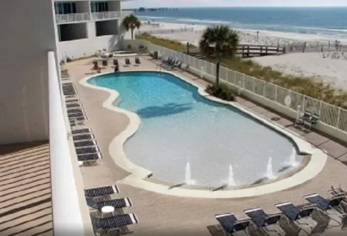 Large Outdoor Zero Entry Pool