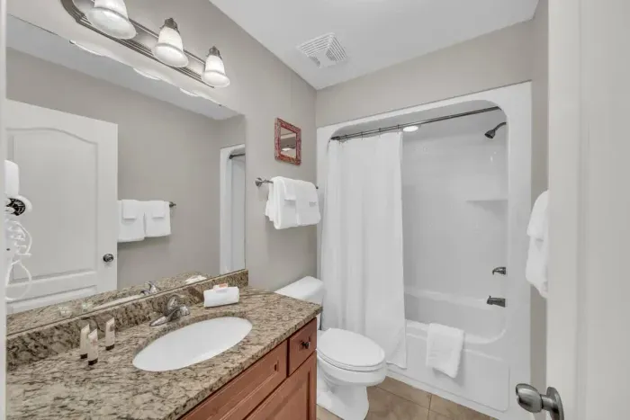 Guest bathroom attached to 2nd guest bedroom