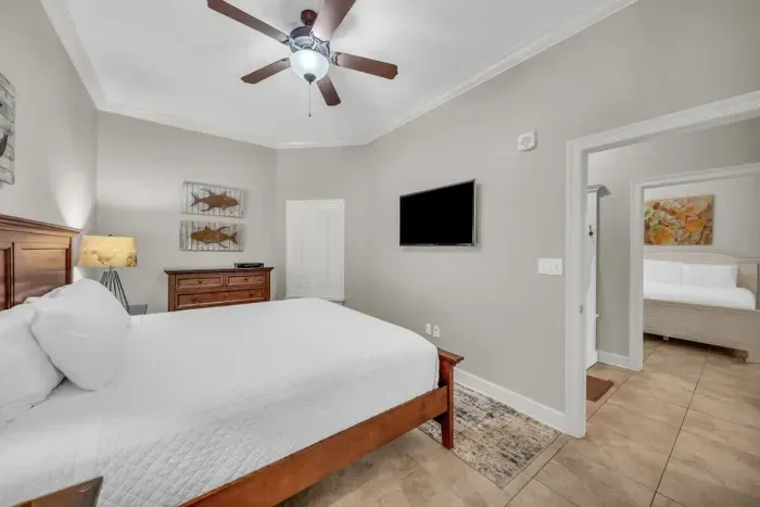 1st guest bedroom with king size bed