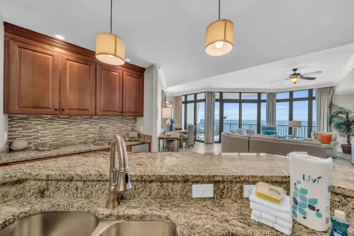 Open concept kitchen