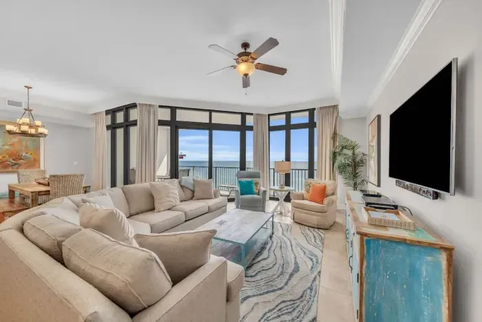 Living room with access to balcony