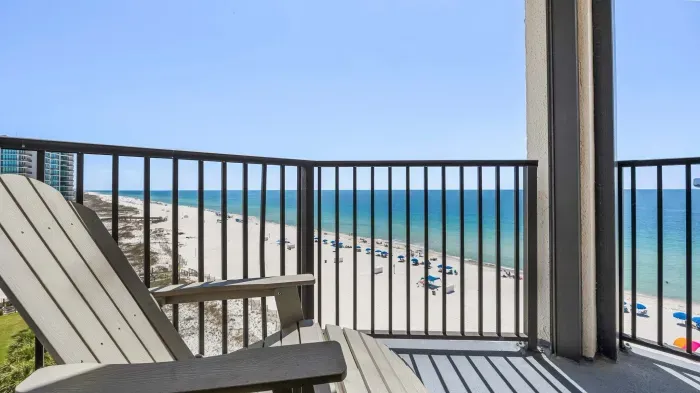 Private balcony with Gulf views