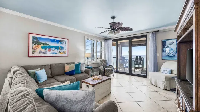 Living room with balcony access