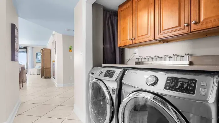 In unit washer and dryer