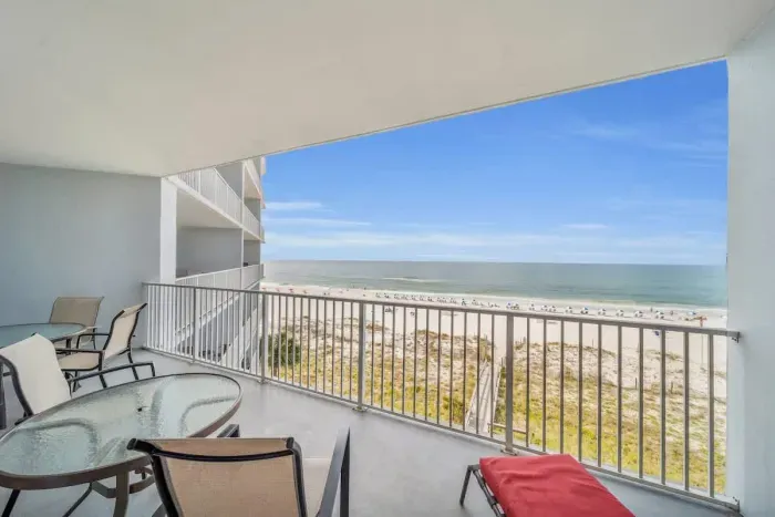 Balcony View of Beach