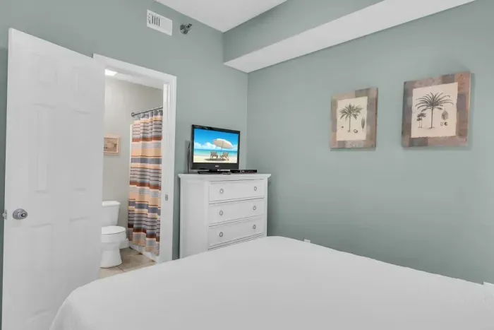 1st Guest Bedroom with TV and Private Bathroom