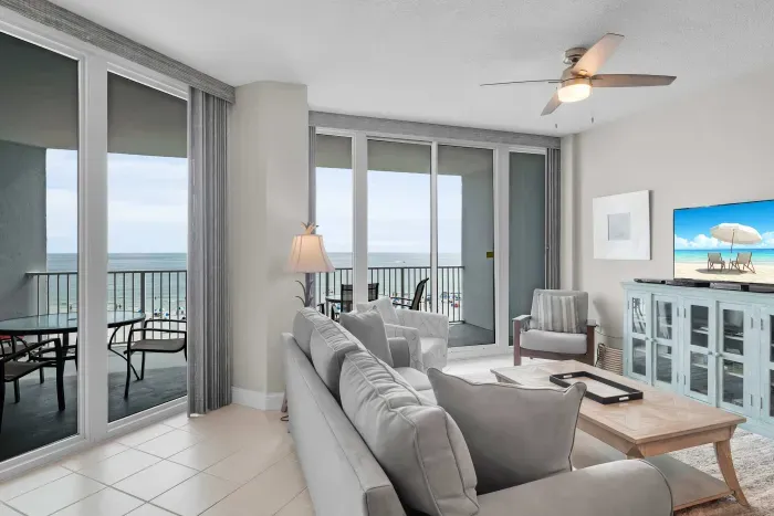 Living Room with Gulf views