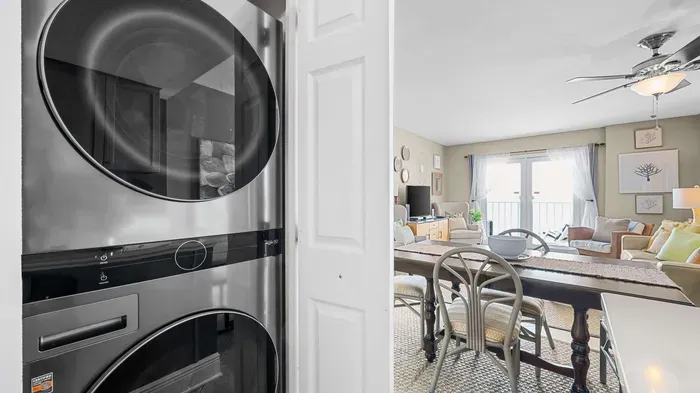 In unit washer and dryer