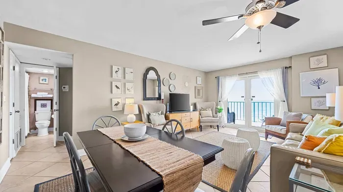 Dining area just off primary bedroom