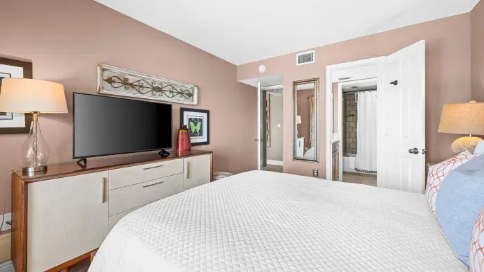 Primary bedroom with ensuite bathroom