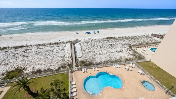 View from private balcony