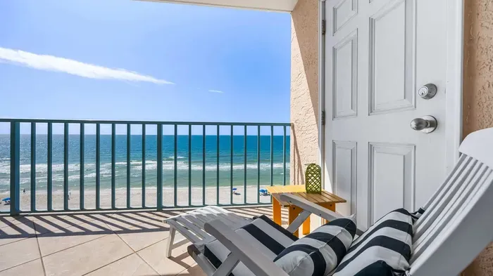 Balcony with lounger