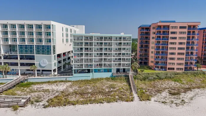 View of complex from the Gulf