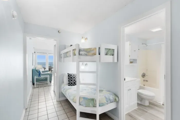 Twin over twin hallway bunk