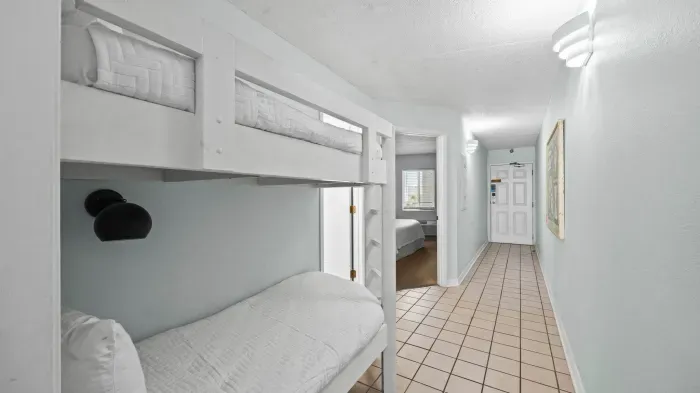 Twin over twin hallway bunk