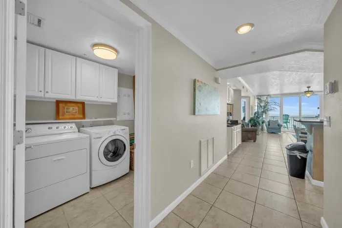 In unit washer and dryer