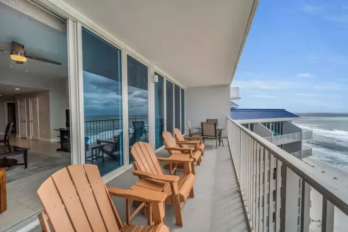 Balcony with Gulf views
