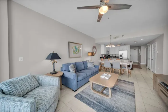 Living room view from balcony door