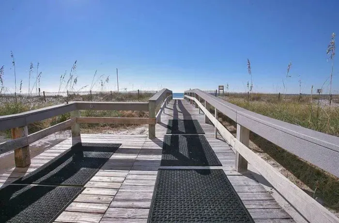 Boardwalk to beach