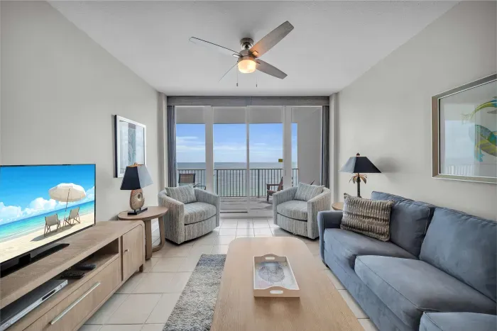 Living room with sofa sleeper