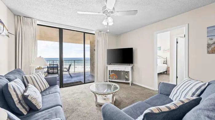 Living room with balcony access