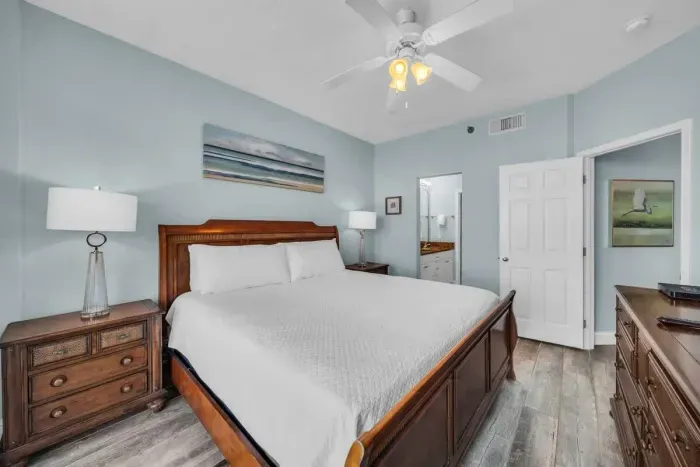 Primary bedroom with ensuite bathroom