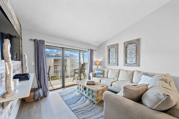 Living Room with balcony access