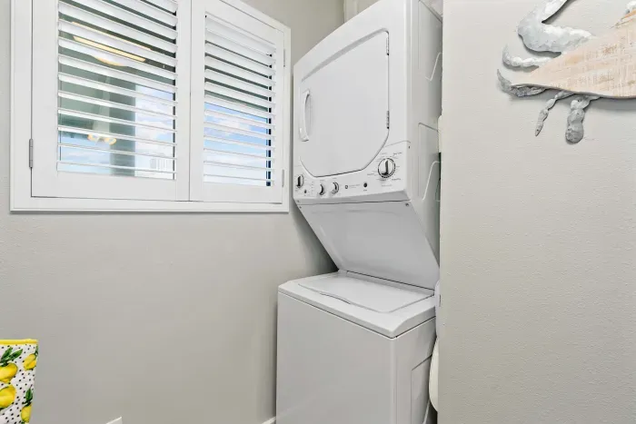 In unit washer and dryer