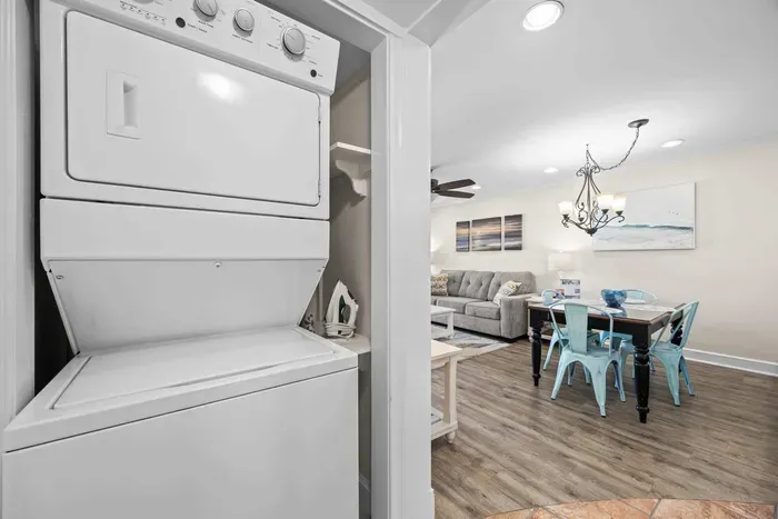 In unit washer and dryer