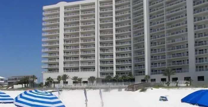 View of Admiral's Quarters from Beach