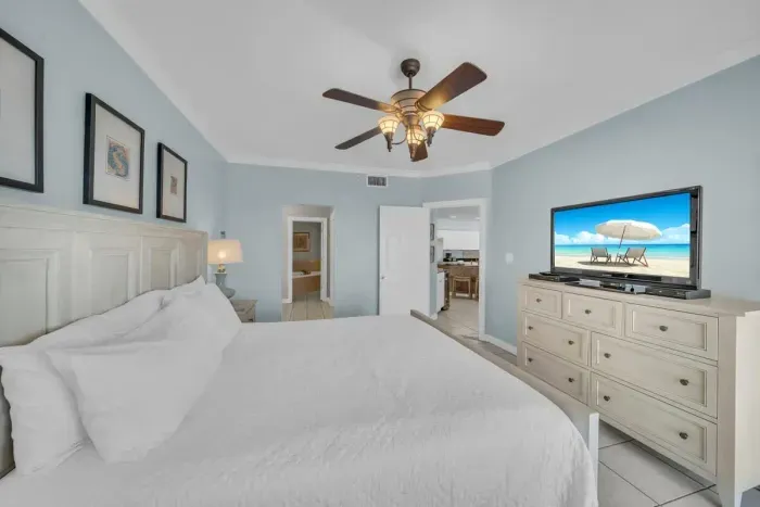 Primary bedroom with ensuite bathroom