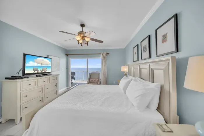 Primary bedroom with king size bed